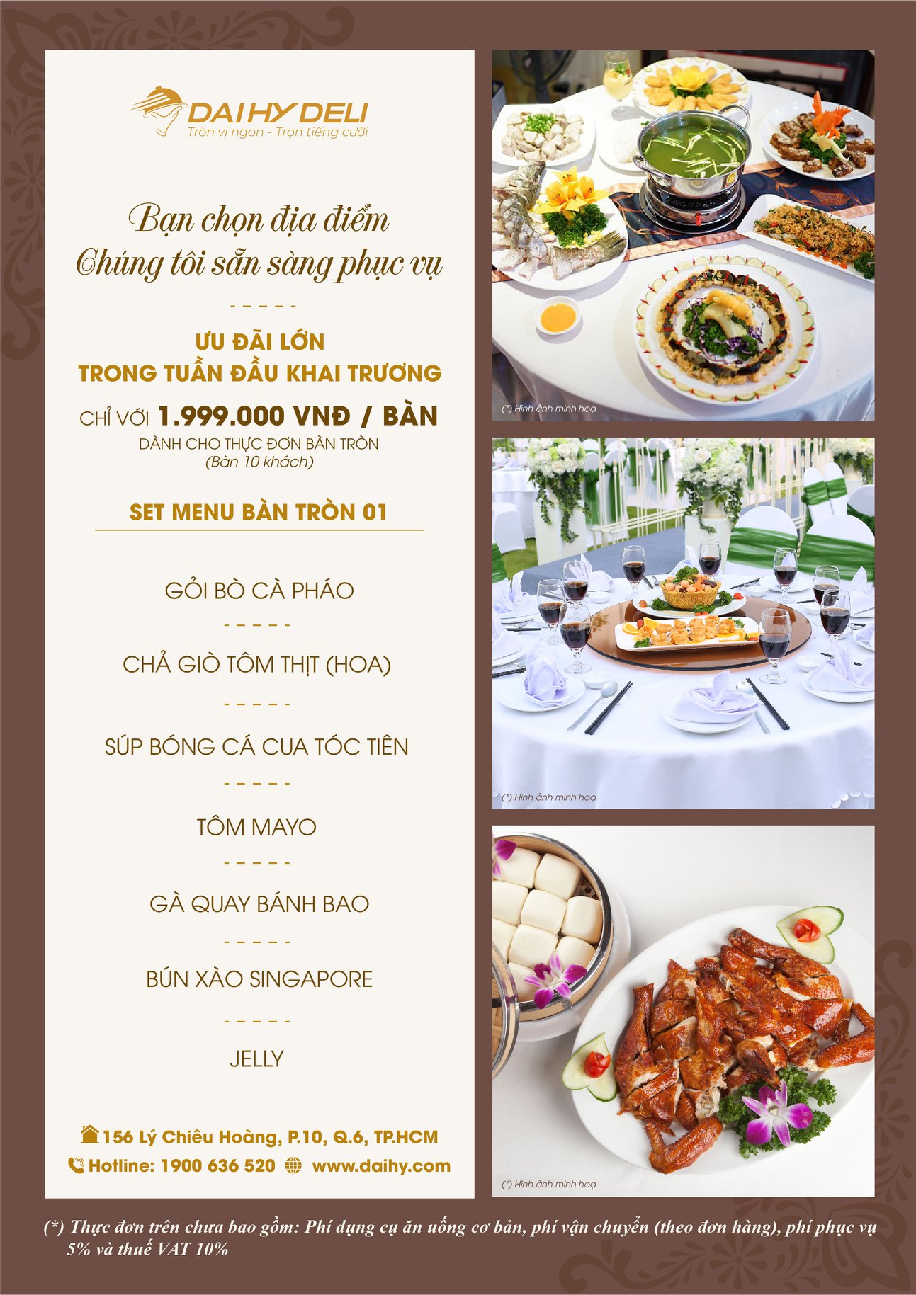 Menu tiệc cưới Đại Hỷ Palace1